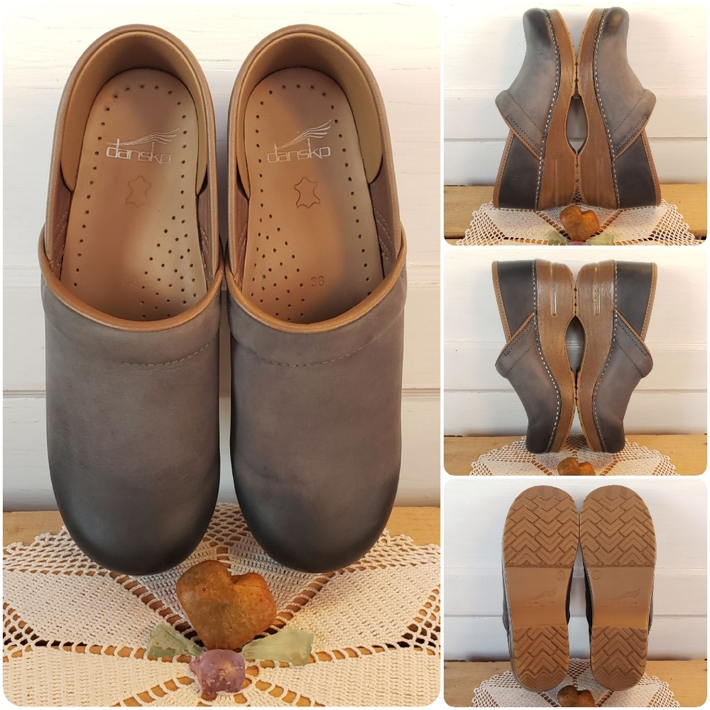 ⚘inQuire⚘AvaiLable!⚘Denim Dansko Pro Honey Clog Cottage Blue Burnished 38 39 40 - Picture 8 of 16